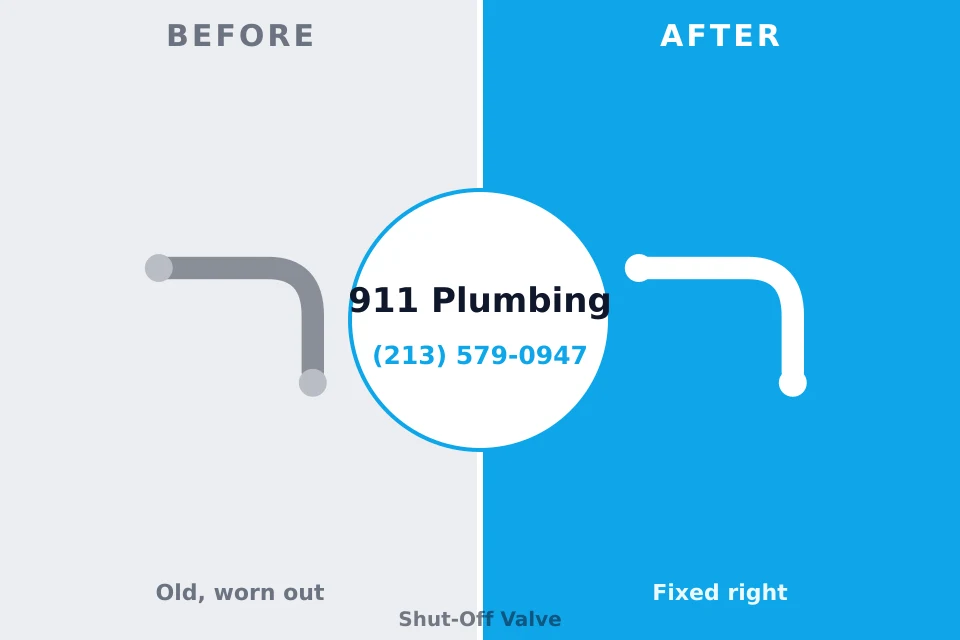 Before and after: plumbing repair White Bear Lake, MN
